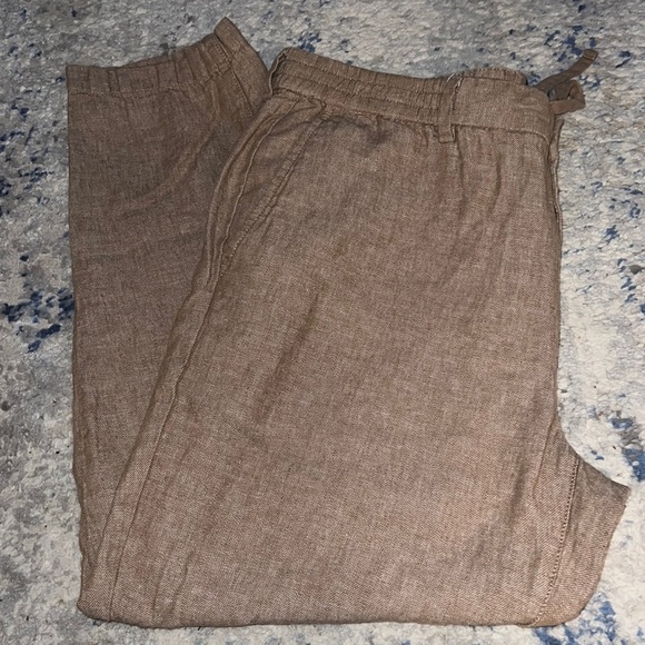 Banana Republic Other - Banana Republic Mason Athletic tapered linen blend elastic waist pants 36 X 30